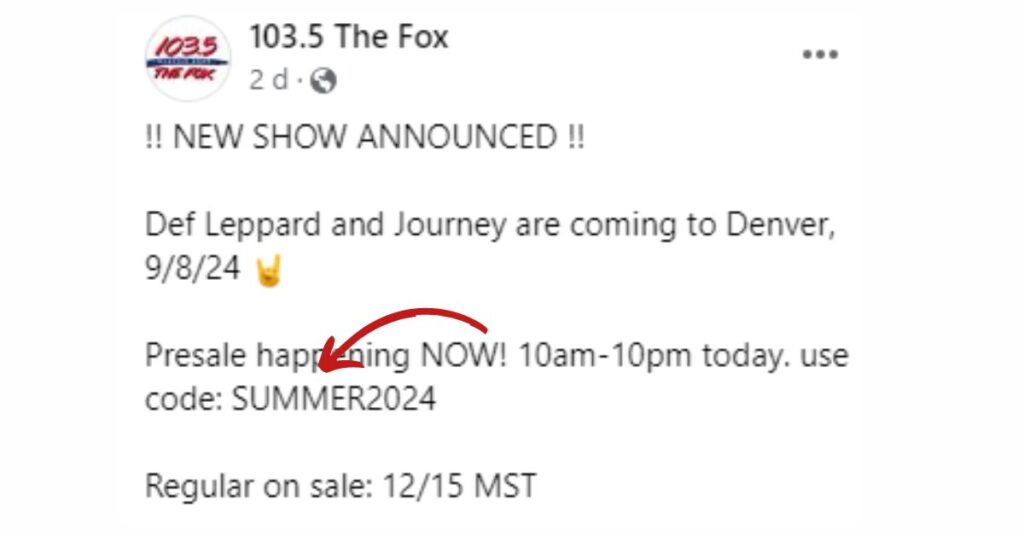 103.5 The Fox fan club