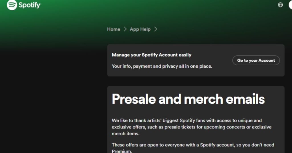 Spotify Presale